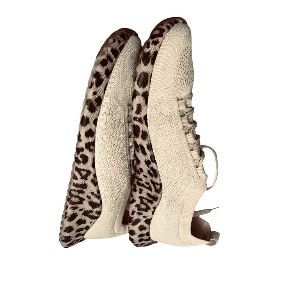 Aetrex Women’s Carly Athletic Mesh Arch Support Beige/Leopard Sneakers Sz. 9-9.5 - Picture 10 of 12